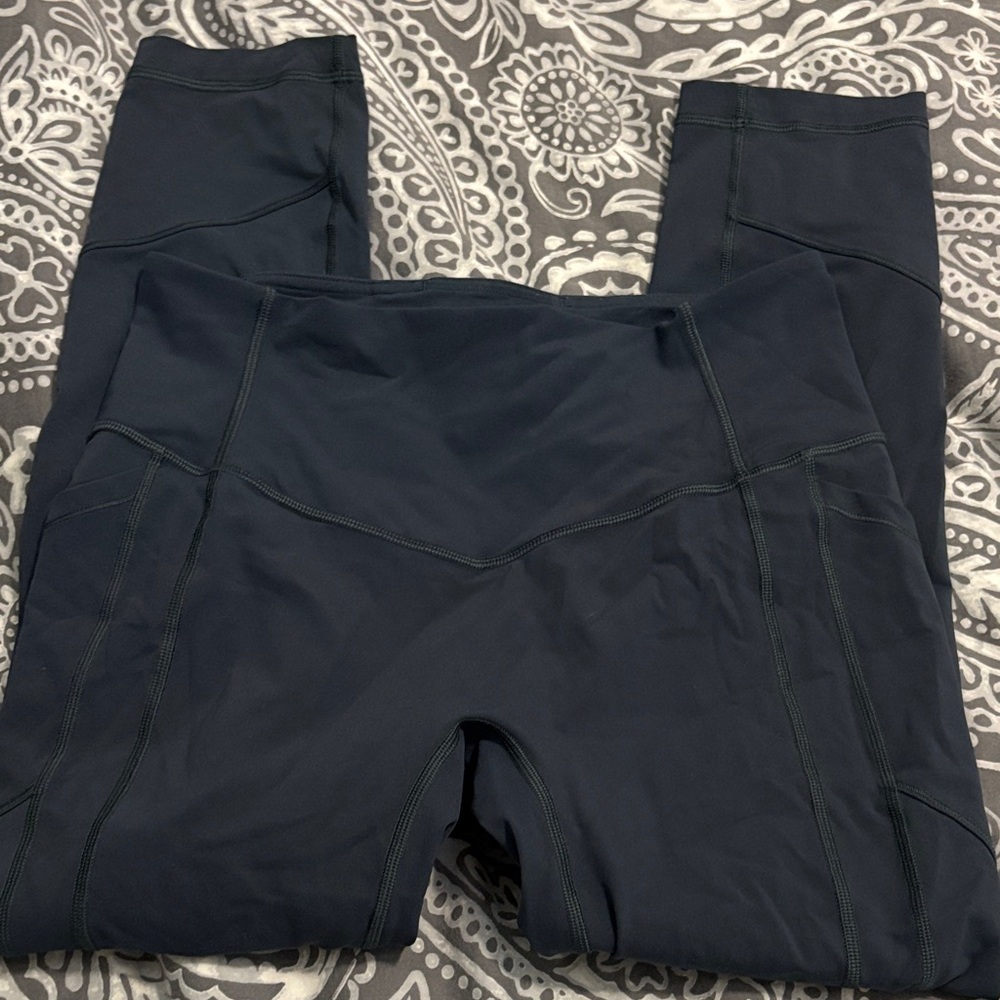 Lululemon all the right places crop 23” blue